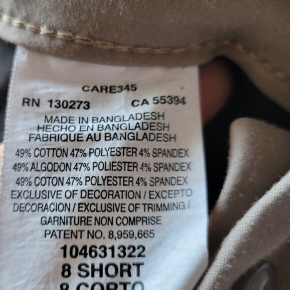 Lee Pants Women's Secretly Shapes Reg Fit Straight Mid Rise sz 8 Short Khaki - Picture 6 of 8